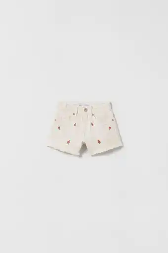 Zara Bermuda denim bordados oferta