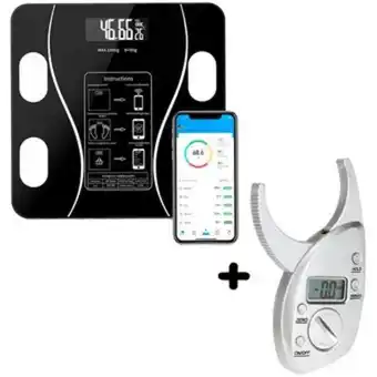 Linio Bascula digital bluetooth mas adipometro oferta