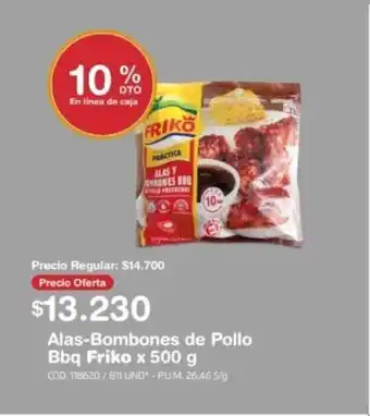 Makro Friko Alas-Bombones de POllo Bbq x 500g oferta