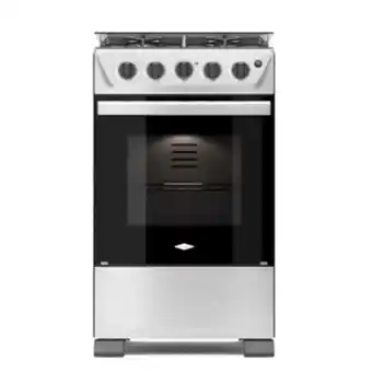 Estufa de piso haceb 4 puestos gas natural romero-50vp gris