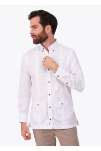 Kosta Azul Camisa cubavera manga larga oferta