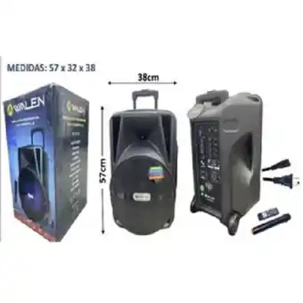 Linio Cabina de sonido walen wl-ss2156 recargable 12 pulgadas bluetooth oferta