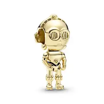 Pandora Charm star wars c-3po recubrimiento en oro de 14k oferta