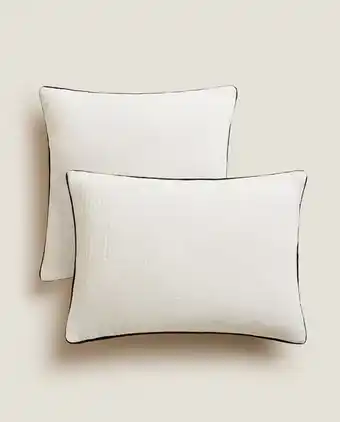 Zara Home Funda de cojín ribete oferta