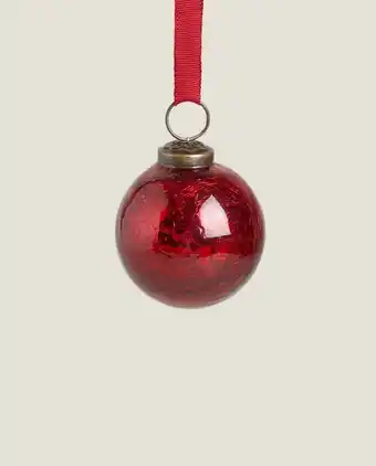 Zara Home Adorno navidad mercurizado rojo pequeño oferta