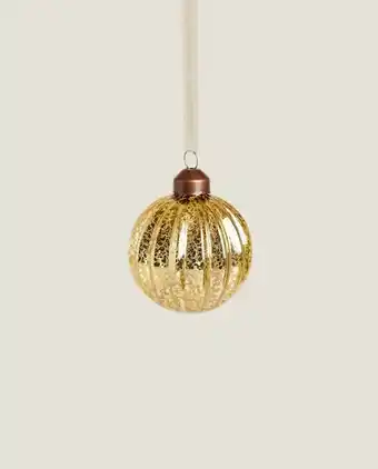 Bola navidad mercurizado dorado
