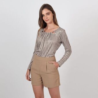 Fuera de Serie Camiseta cuello redondo manga larga oferta