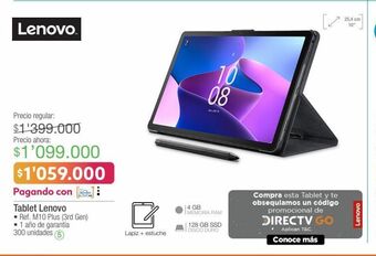 Jumbo Tablet lenovo oferta