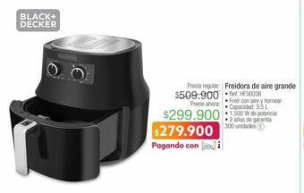 Jumbo Freidora de aire black & decker oferta