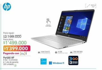 Jumbo Portátil hp oferta