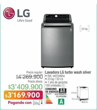 Jumbo Lavadora lg oferta