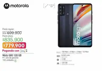 Jumbo Celular motorola g60 128gb oferta
