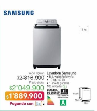 Jumbo Lavadora samsung oferta