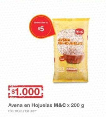 Makro M&C Avena en Hojuelas x 200g oferta