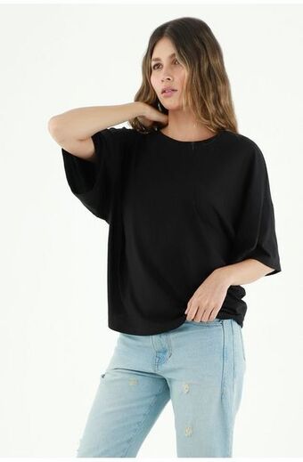 Tennis Camiseta negra para mujer oferta