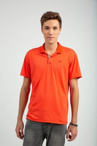 Pacífika Polo manga corta rojo oferta
