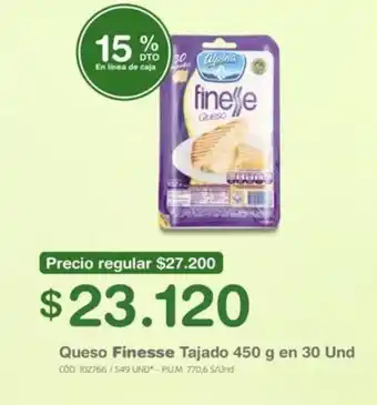 Makro Finesse Queso Tajado 450g en 30 und oferta
