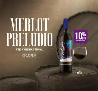 Makro Preludio Merlot Vino Chileno x 750 ml oferta