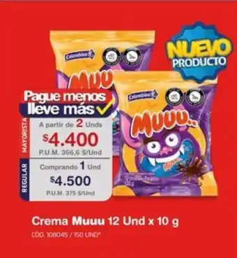 Makro Muuu Crema 12 und x 10g oferta