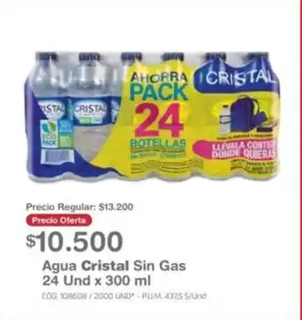 Makro Cristal Agua Sin Gas 24 und x 300 ml oferta