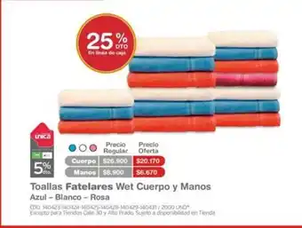 Makro Fatelares Toallas Wet Cuerpo y Manos Azul - Blanco - Rosa oferta