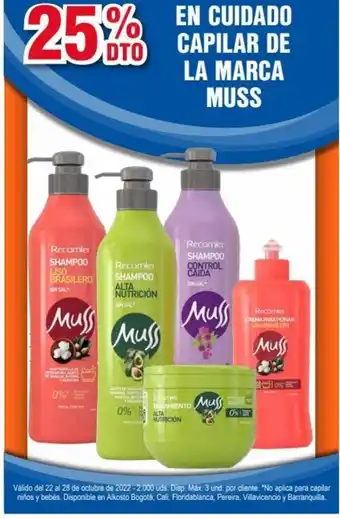 Alkosto Muss En Cuidado Capilar de La Marca Muss oferta