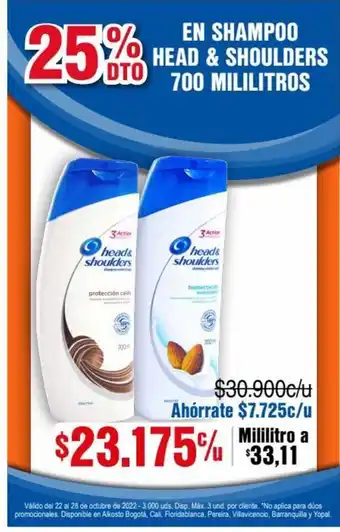 Head & Shoulders En Shampoo 700 Mililitros