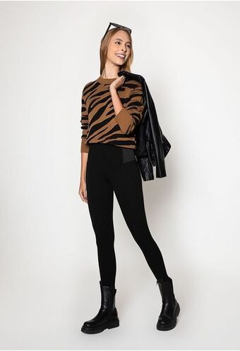 ELA Leggings tiro alto con resorte lateral oferta