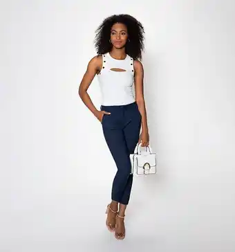 Studio F Blusa sisa con remaches en sisa oferta