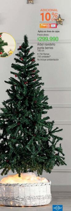 Jumbo Árbol de navidad 180cm oferta