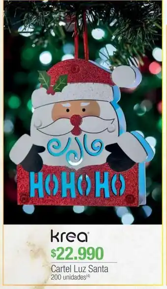 Jumbo Cartel luz santa oferta