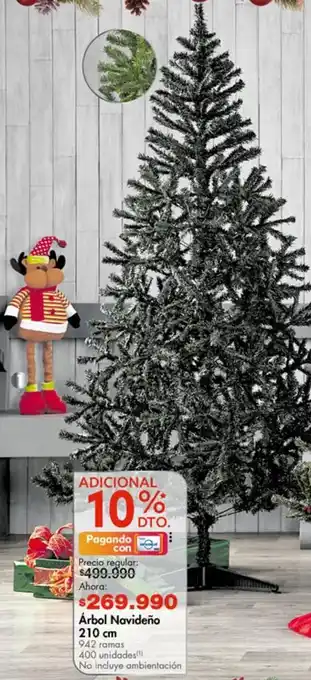 Metro Árbol de navidad 210 cm oferta