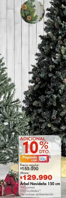 Metro Árbol de navidad 150cm oferta