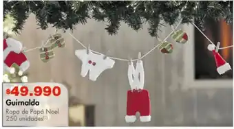 Metro Guirnaldas ropa papá noel oferta