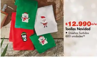 Metro Toallas navidad oferta