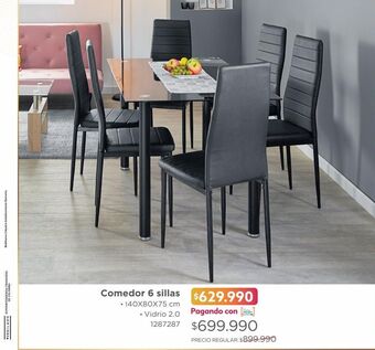 Easy Comedor 6 sillas oferta