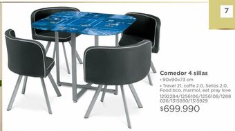 Easy Comedor 4 sillas oferta