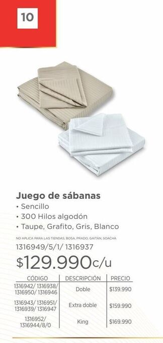 Easy Juego de sábanas oferta