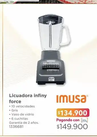 Easy Licuadora infiny imusa oferta
