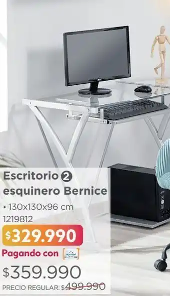 Easy Escritorio esquinero bernice oferta