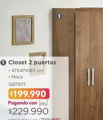 Easy Clóset 2 puertas oferta