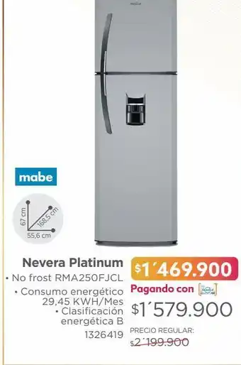 Easy Nevera platinum oferta