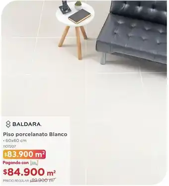 Easy Piso porcelanato blanco • 60x60 cm x m2 oferta