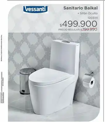 Easy Sanitario baikal • sifón oculto oferta
