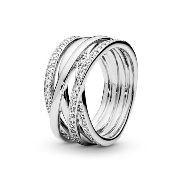 Pandora Anillo entrelazado esterlina oferta