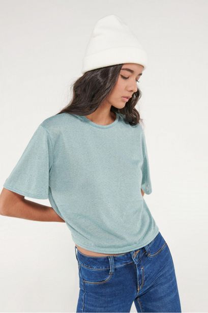 Koaj Camiseta chic manga corta con tela importada. oferta