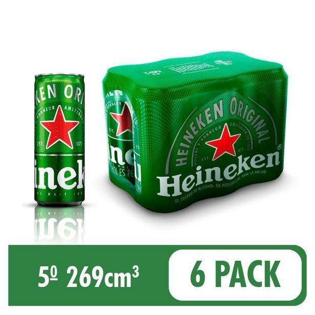 Carulla Cerveza  sixpack heineken 1614 ml oferta