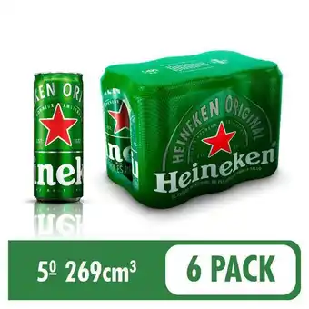 Carulla Cerveza sixpack heineken 1614 ml oferta