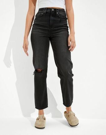 American Eagle Boyfriend jean noventero ae tiro alto oferta
