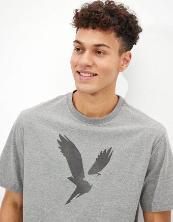 American Eagle Camiseta ae super soft con gráfico en la izquierda oferta